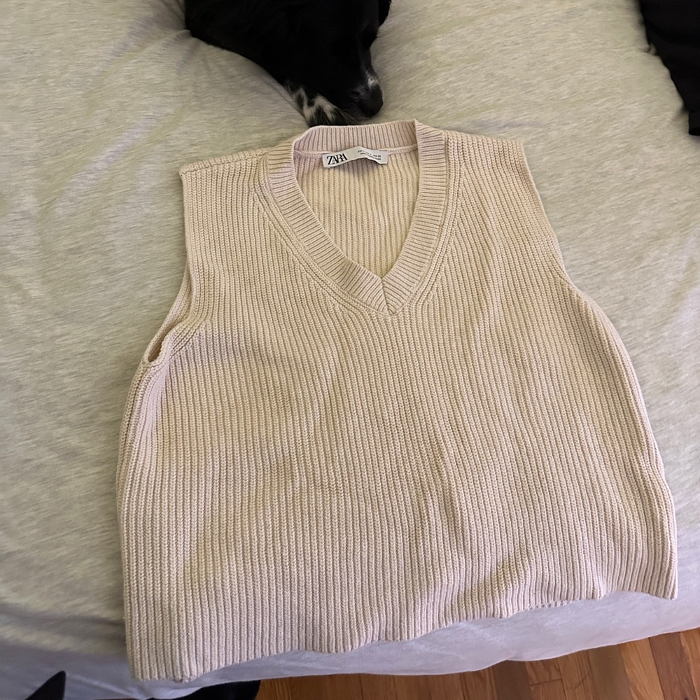 zara sweater vest
